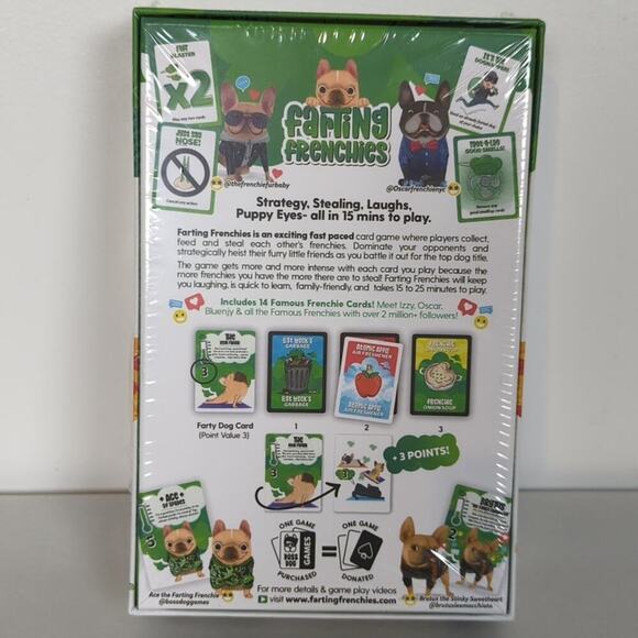 Boss Dog Games NIB Farting Frenchies Card Game - Picture 3 of 5